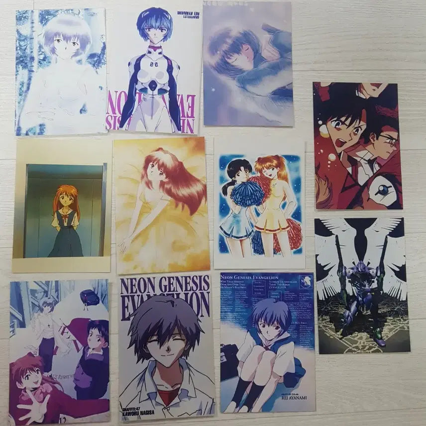 [BUNJANG] Evangelion Classic Manga Postcards Set / 에반게리온 고전 만화 사진 엽서 18장 일괄