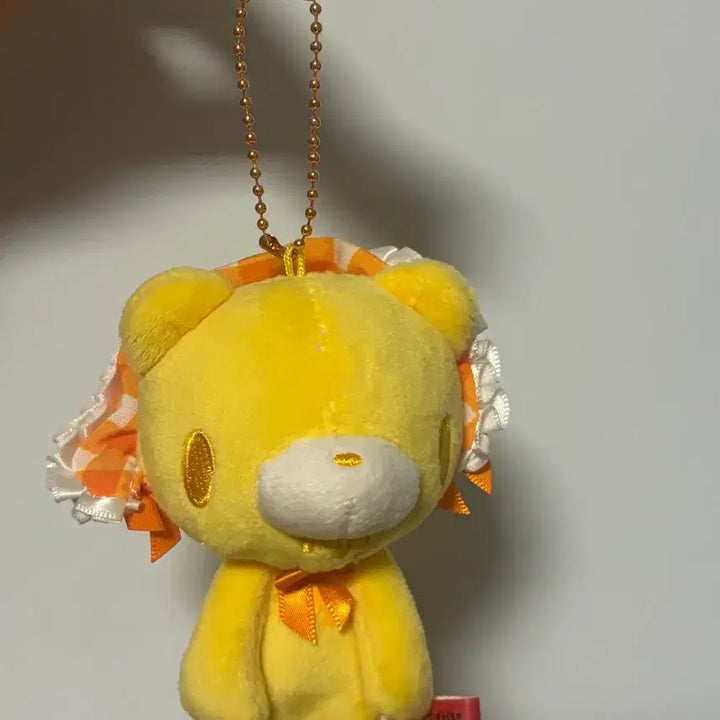 [BUNJANG] Gloomy Bear Classic Bonnet Keychain Yellow / 글루미베어 클래식 보닛 키링