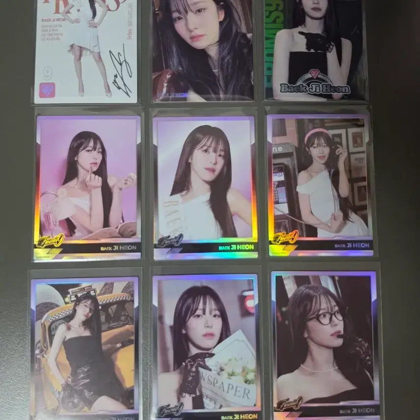 [BUNJANG] fromis_9 Baek Ji-heon Rare Photocard 9-Type Set / 프로미스나인 테레카 백지헌 레어 9종세트