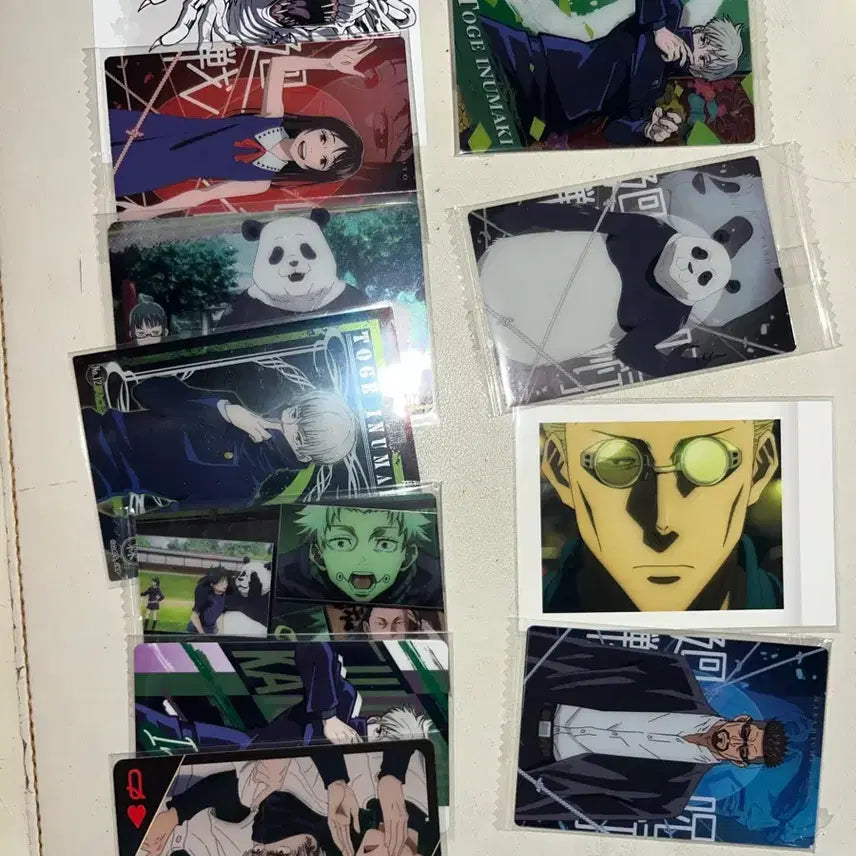 [BUNJANG] Jujutsu Kaisen Wafer Card Bundle Set / 주술회전 웨하스 카드 포토카드 일괄 이누마키 나나미 판다 리카