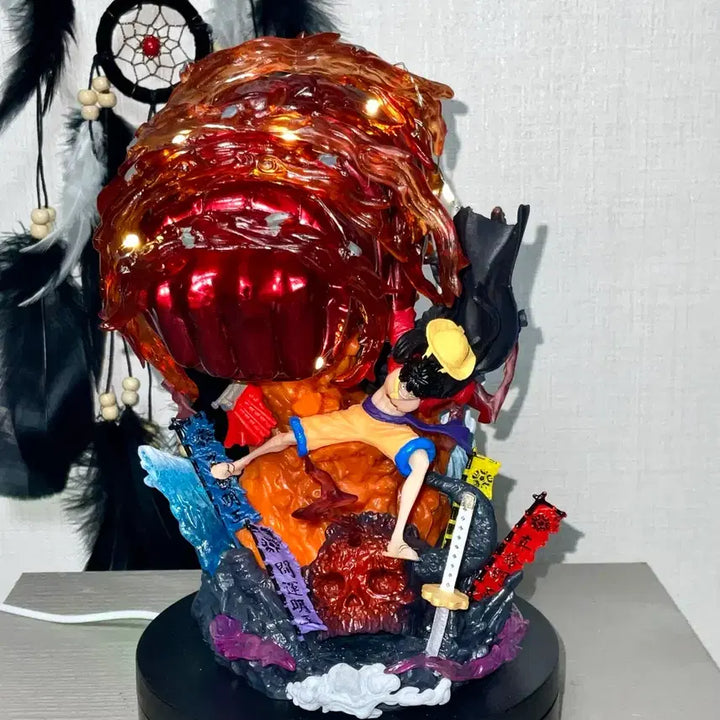 [BUNJANG] One Piece Luffy Gear 4 Red Hawk Action Figure / 원피스루피 기어4 레드호크 피규어