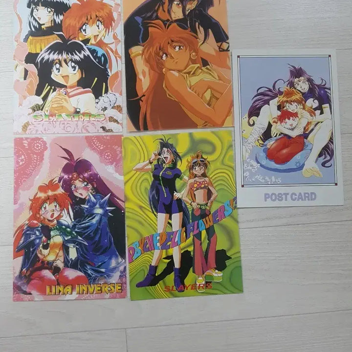 [BUNJANG] Slayers Postcard Set (5 Types) / 슬레이어즈 엽서 5종 세트