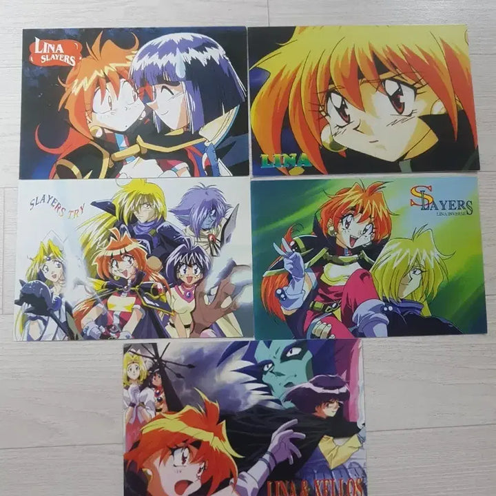 [BUNJANG] Slayers Postcard Set (5 Types) / 슬레이어즈 엽서 5종 세트