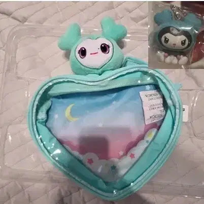 [BUNJANG] Twice Mina Sanrio Collaboration Heart Bag &amp; Keychain Set / 트와이스 twice 라부리 미부리 미나 하트백, 산리오 콜라보키링 세트