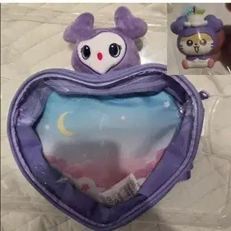 [BUNJANG] Twice Sana Loveliesaburi Heart Bag &amp; Sanrio Collaboration Keyring Set / 트와이스 twice 라부리 사부리 사나 하트백, 산리오 콜라보키링 세트