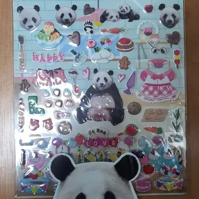 [BUNJANG] Fu Bao Sticker Cake Decorating Set / 푸바오 스티커 케이크 꾸미기