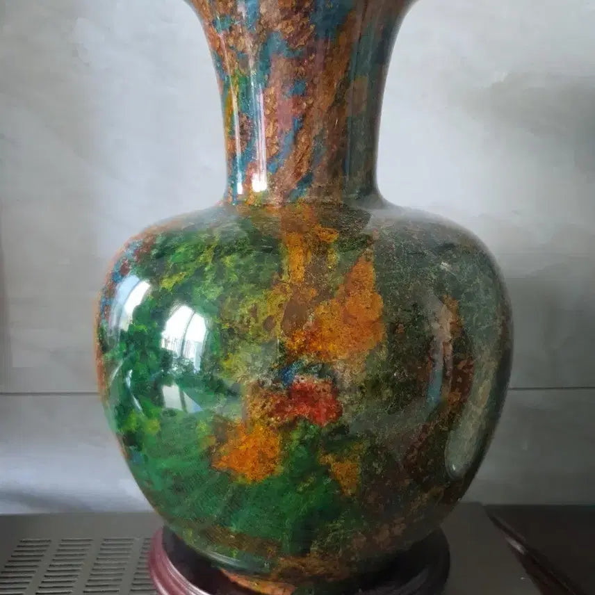 [BUNJANG] Taiwan Jade Hand-Carved Vase / 옥으로 빛은 회병.오늘하루 11만원에