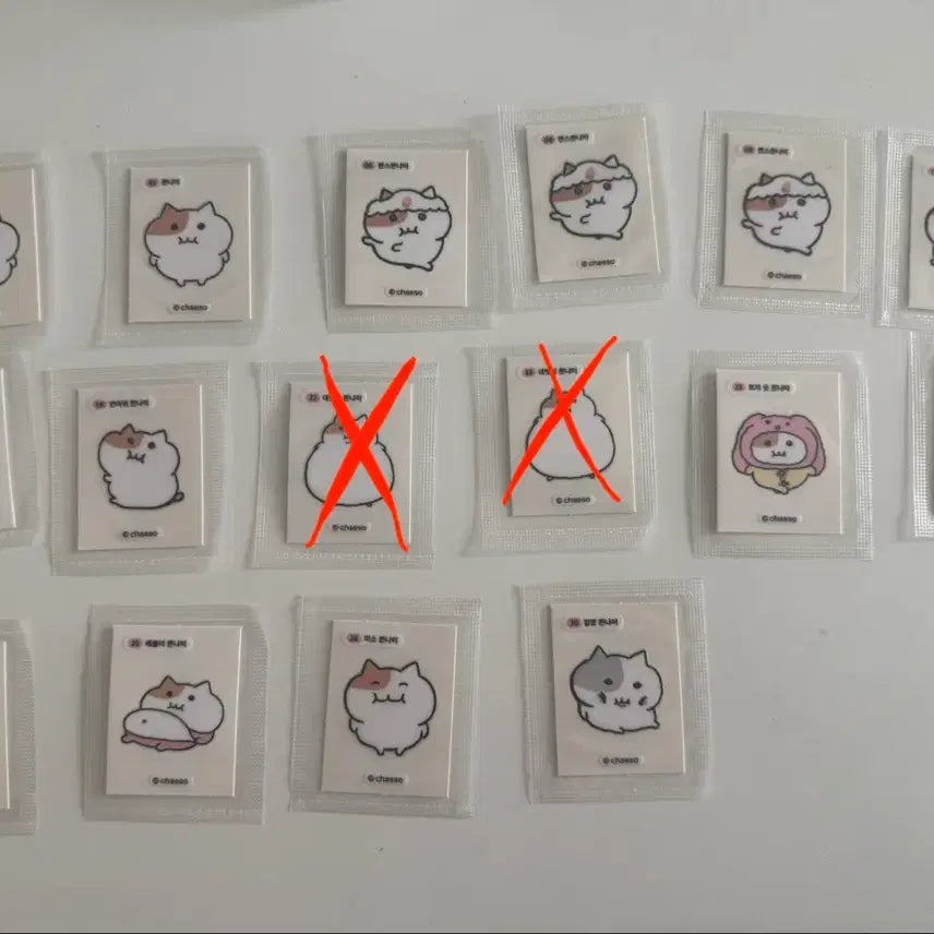 [BUNJANG] Jjonnyami Stickers / 쫀냐미 띠부실 띠부띠부실 스티커 (교환 가능)