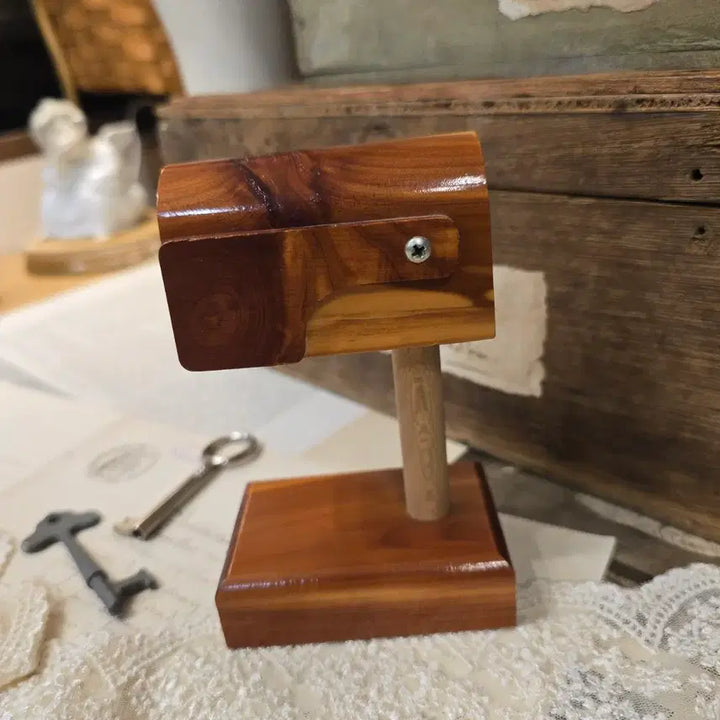 [BUNJANG] Vintage Wooden Stamp Roll Dispenser / 빈티지 우드 우표 롤 디스펜서