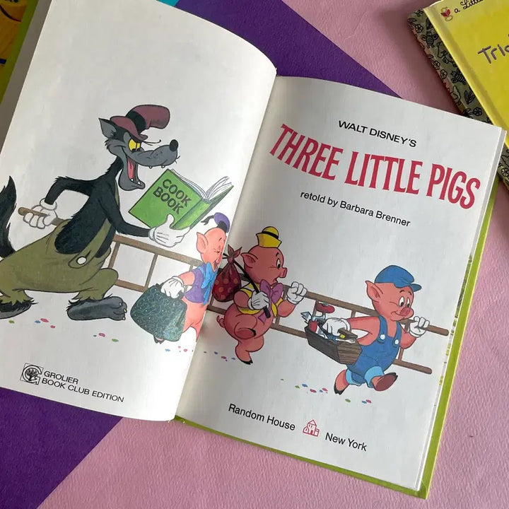 [BUNJANG] 1970s Original Three Little Pigs Vintage Book / 1970s/오리지널 아기돼지삼형제 빈티지붓(rare)