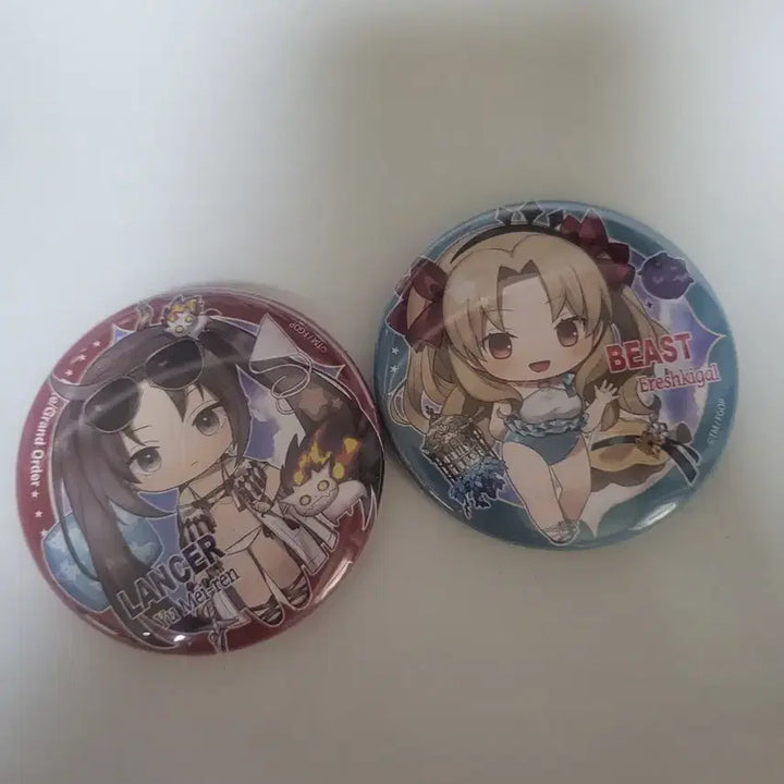 [BUNJANG] Fate/Grand Order Character Can Badge Set (Umi &amp; Ereshkigal) / (개별x)페그오 캬라토리아 캔뱃지 우미인+에레쉬키갈