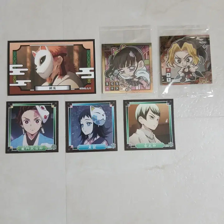 [BUNJANG] Demon Slayer Postcard Sticker Bundle Set / 귀멸의 칼날 엽서 스티커 일괄