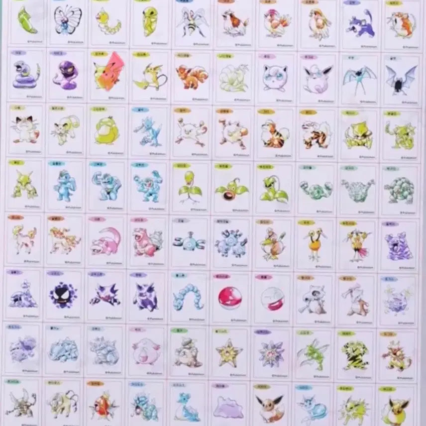 [BUNJANG] Pokemon Sticker Swap (featuring Eevee, Umbreon, Jigglypuff, Mimikyu, Pachirisu, Emolga) / 포켓몬 띠부씰 판매