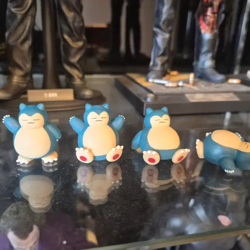 [BUNJANG] Snorlax Figure 4-Piece Set / 잠만보 피규어 4종 세트