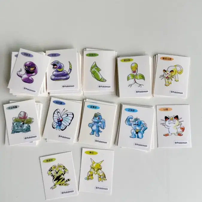 [BUNJANG] Pokemon 30th Anniversary Stickers / 포켓몬 띠부씰 장당 천원 30주년