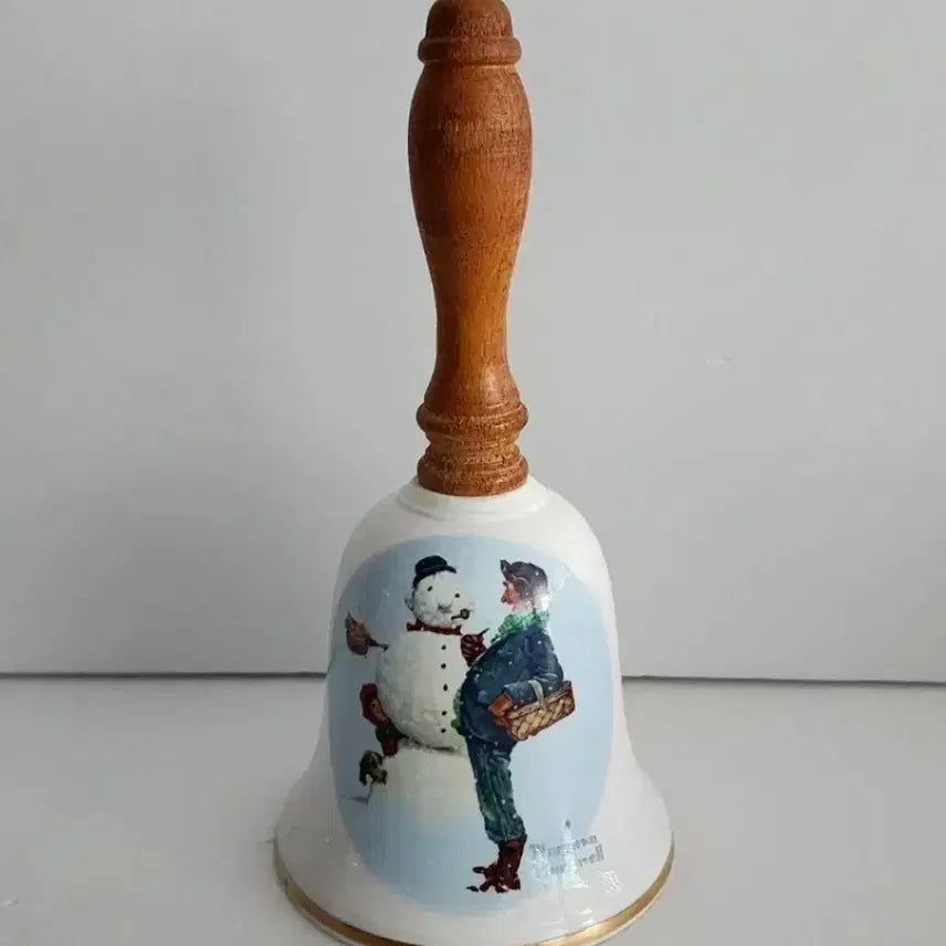 [BUNJANG] Norman Rockwell Porcelain Hand Bell Decorative Ornaments / 개별가/미국 Norman Rockwell 노먼록웰 도자기 핸드벨 종/장식품