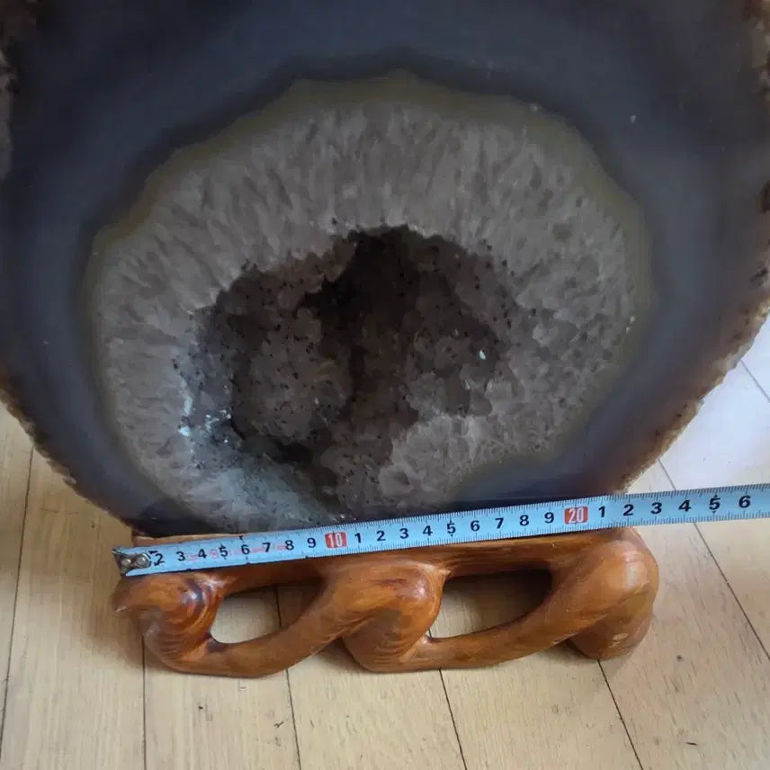 [BUNJANG] Natural Agate Geode Quartz Crystal / 천연 아게이트 원석 석영 수정 """