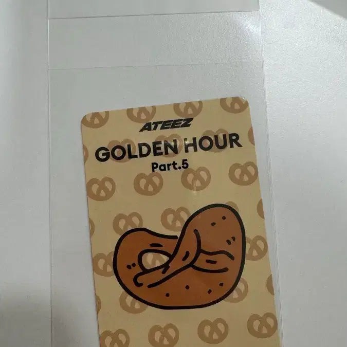 [BUNJANG] ATEEZ Seonghwa Offline Cafe Event Photocard Golden Hour: Part.5 Pretzel Hand-Drawn Ver. / 에이티즈 카페 특전 성화