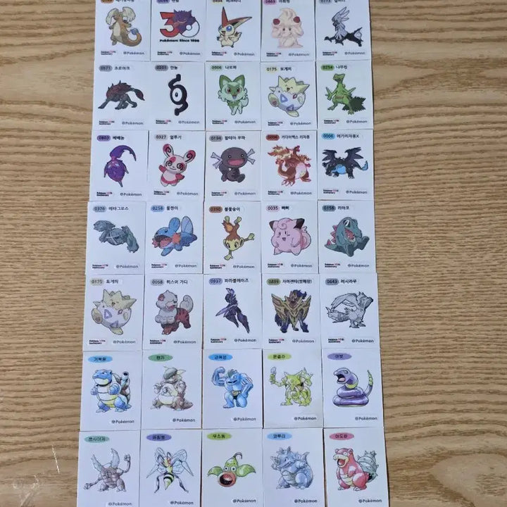 [BUNJANG] Pokemon Stickers Bundle Set / 포켓몬 띠부씰 판매