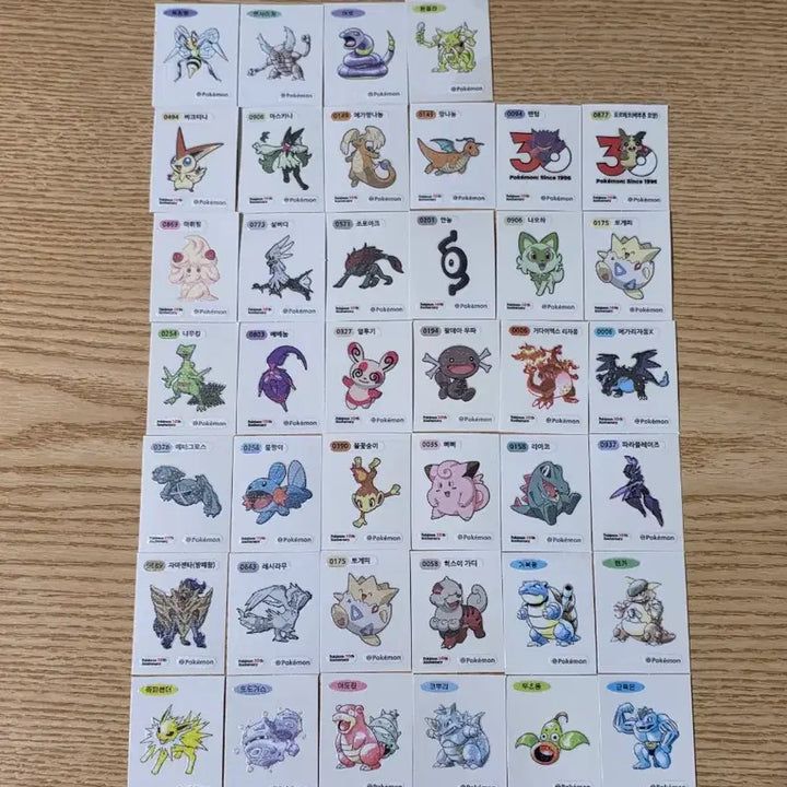 [BUNJANG] Pokemon Stickers Bundle Set / 포켓몬 띠부씰 판매