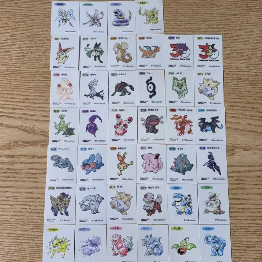 [BUNJANG] Pokemon Stickers Bundle Set / 포켓몬 띠부씰 판매