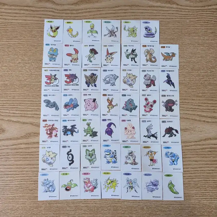 [BUNJANG] Pokemon Stickers Bundle Set / 포켓몬 띠부씰 판매