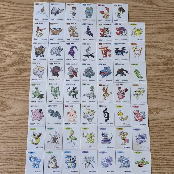 [BUNJANG] Pokemon Stickers Bundle Set / 포켓몬 띠부씰 판매