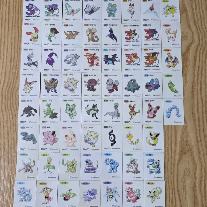 [BUNJANG] Pokemon Stickers (Various) / 포켓몬 띠부띠부씰 판매