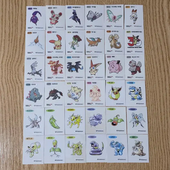 [BUNJANG] Pokemon Stickers (Various) / 포켓몬 띠부띠부씰 판매