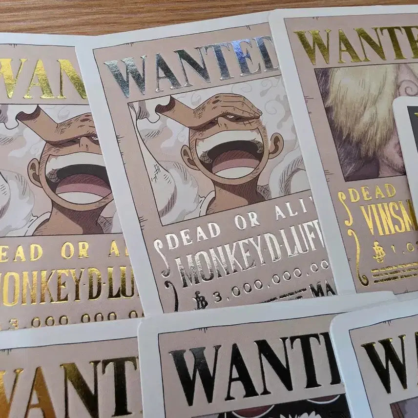 [BUNJANG] Baekdabang One Piece Wanted Posters Set / 빽다방 원피스 수배서 세트