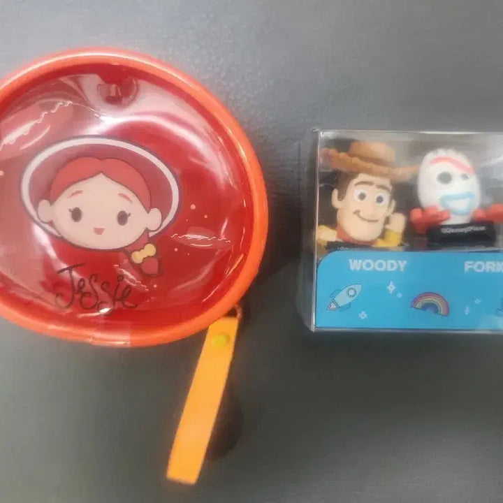 [BUNJANG] Disney Pixar Toy Story Woody, Forky Figure Set + Jessie Pouch / 새상품)토이스토리 우디 포키 피규어 세트 + 제시 파우치