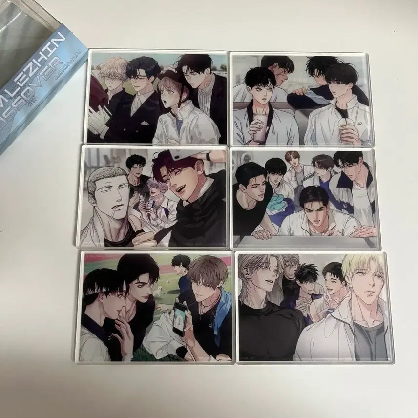 [BUNJANG] Timeless Resin Resin Comics Acrylic Block Set (6 Types) / 팀레진 레진코믹스 아크릴블록 6종 세트