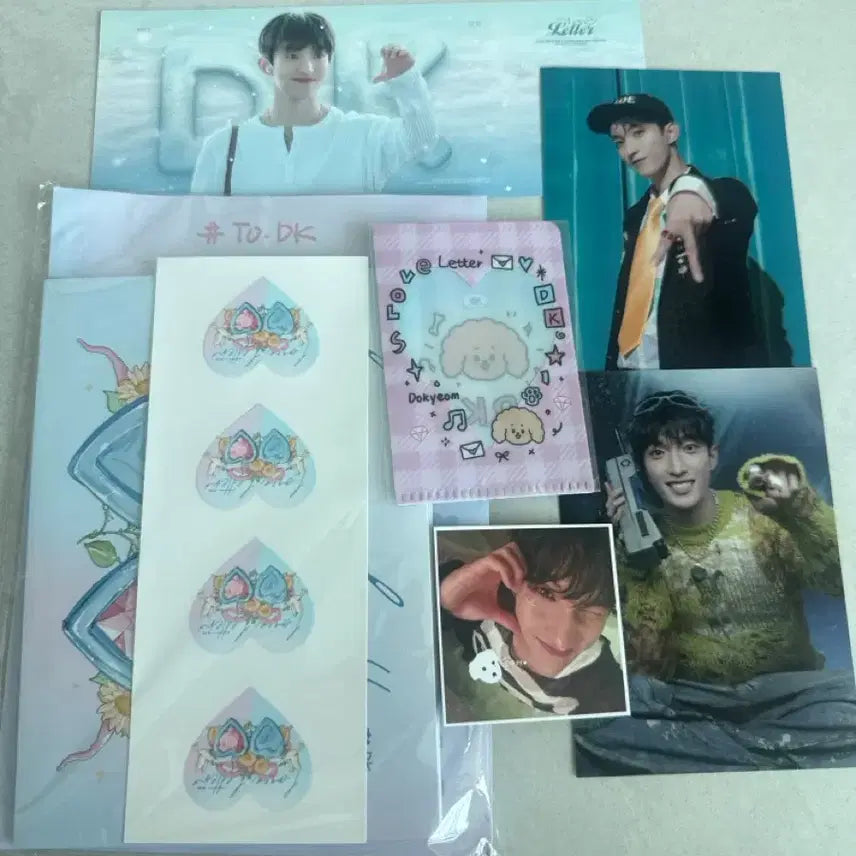 [BUNJANG] Seventeen Dokyeom Birthday Cafe Notecard Photocard Holder Mini Slogan / 300원 세븐틴 도겸 생일카페 편지지 포토홀더 미니슬로건 사진