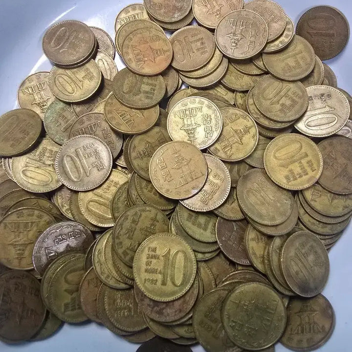 [BUNJANG] 1982 South Korean 10 Won Coin Collection (200 pcs) / 한국은행 10원 주화 1982년 200개
