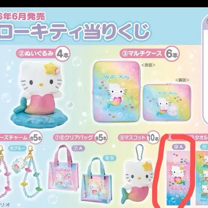 [BUNJANG] Sanrio Hello Kitty Mermaid Ichiban Kuji Prize (Rank 10) / 산리오 헬로키티 아타리쿠지 머메이드 인어 쿠지 10등상품