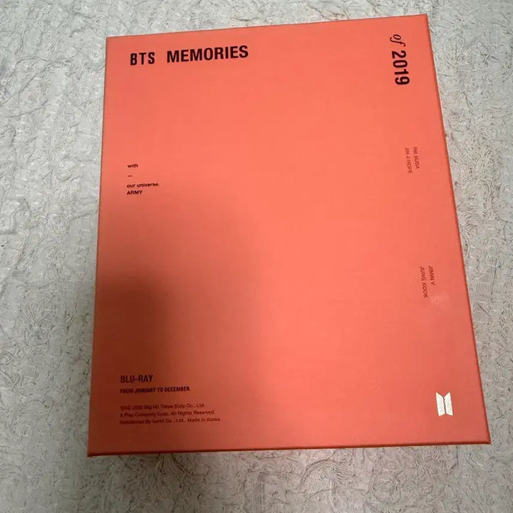 [BUNJANG] BTS 2019 Memories Blu-ray / 방탄소년단 BTS 2019 메모리즈 블루레이