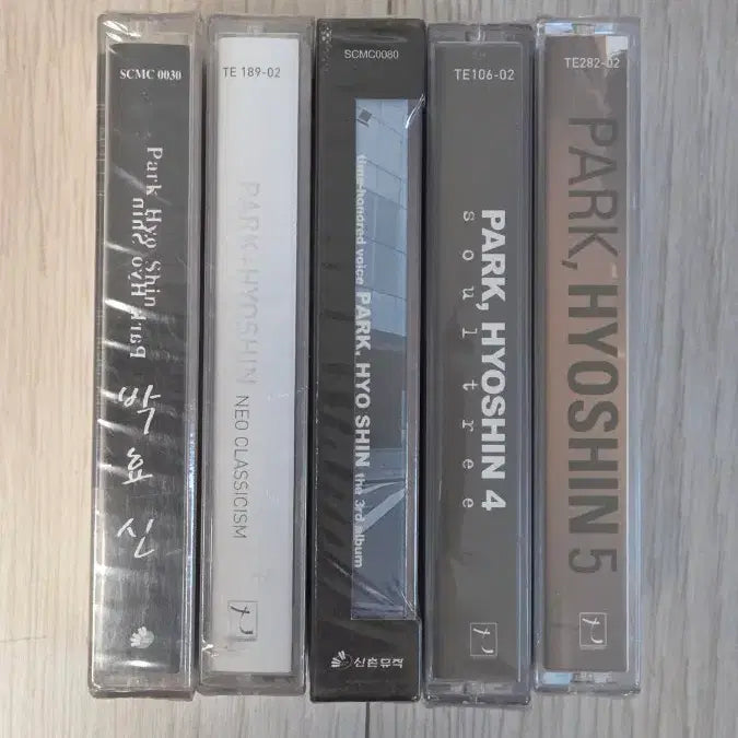 [BUNJANG] Park Hyo Shin Cassette Tape Album Set (5ea, All Sealed) / 박효신 카세트 테이프 앨범 5개 세트(전체 미개봉)