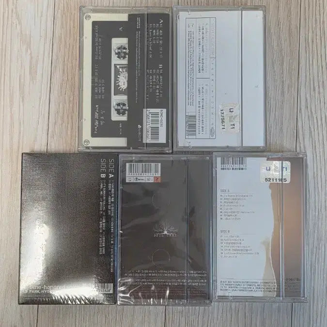 [BUNJANG] Park Hyo Shin Cassette Tape Album Set (5ea, All Sealed) / 박효신 카세트 테이프 앨범 5개 세트(전체 미개봉)