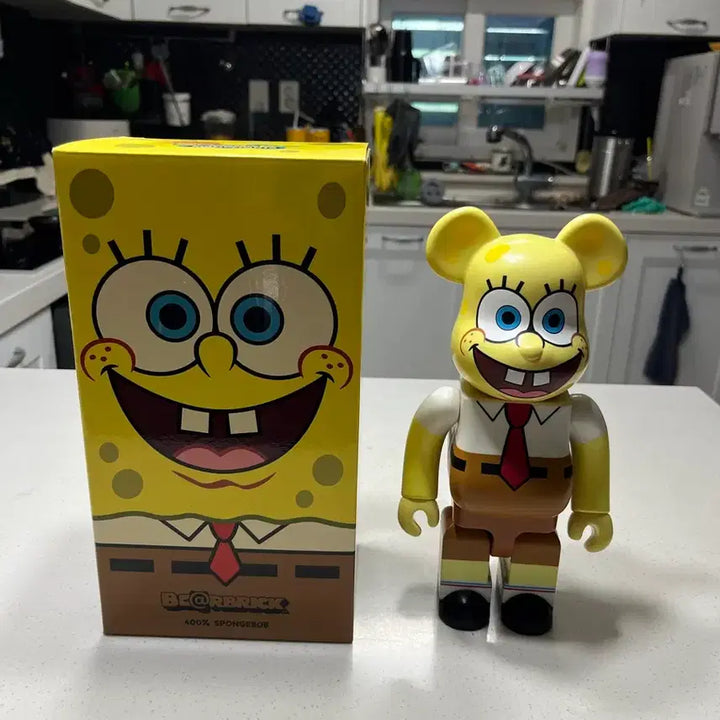[BUNJANG] Medicom Toy Be@rbrick SpongeBob 400% First Edition 2009 / 초회판)베어브릭 400% 스폰지밥 2009