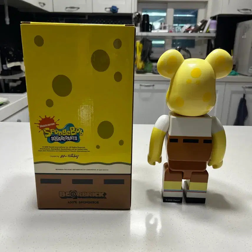 [BUNJANG] Medicom Toy Be@rbrick SpongeBob 400% First Edition 2009 / 초회판)베어브릭 400% 스폰지밥 2009