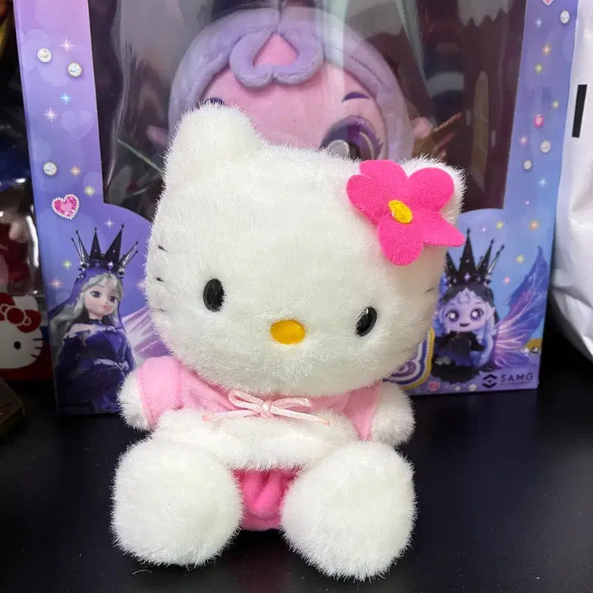 [BUNJANG] 1999 Classic Kitty Clapping Activated Pink Flower Kitty / 99년 고전키티 박수치면 움직이는 핑크 꽃 키티