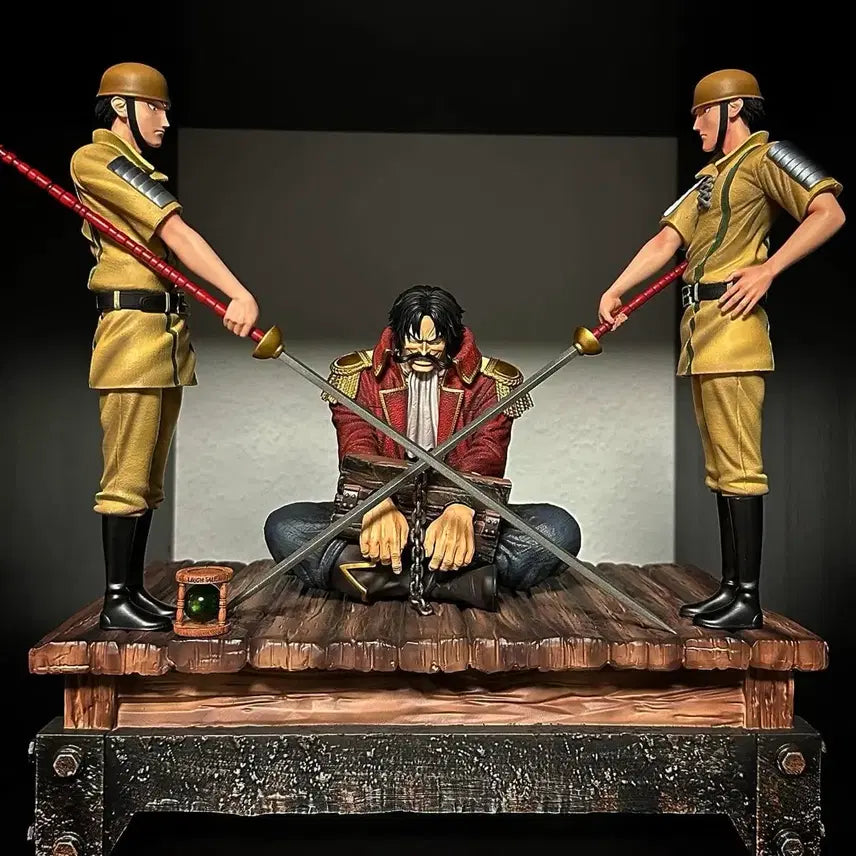 [BUNJANG] BT STUDIO Roger Execution Stand Seated Figure / BT STUDIO 골D 로저 처형대 원피스 레진 피규어 좌상 골디로저