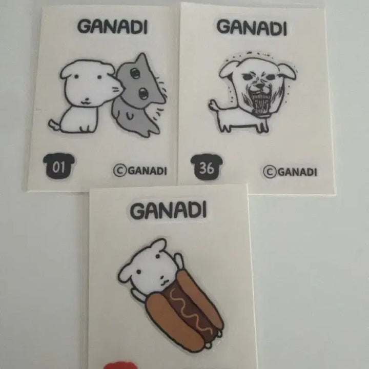 [BUNJANG] Ganadi Sticker Bundle Set / 가나디 띠부씰 일괄