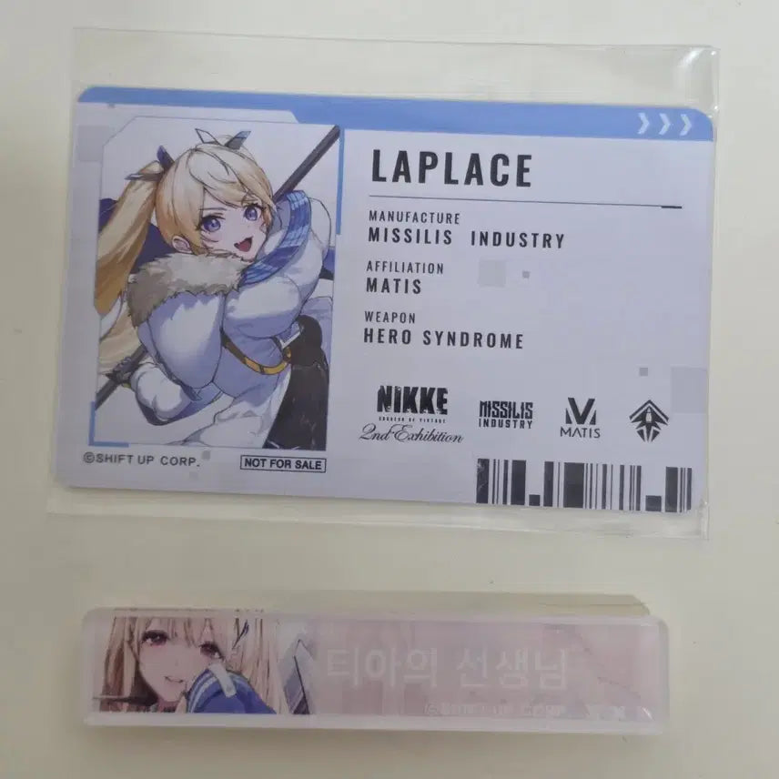 [BUNJANG] Nihke Laplace Card &amp; Tia Acrylic Nameplate Bundle / 니케 라플라스 카드, 티아 아크릴명찰