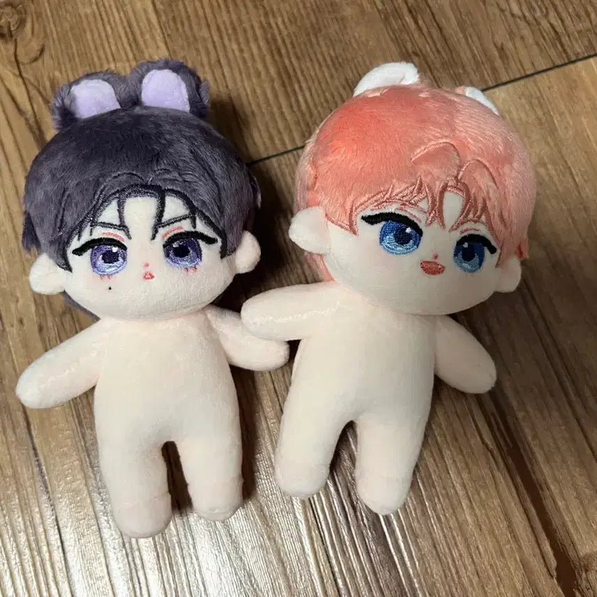 [BUNJANG] Demutjoo Cha Yujin Kim Raebin Custom 10cm Doll Set / 데못죽 차유진 김래빈 속성 솜인형 10cm 세트