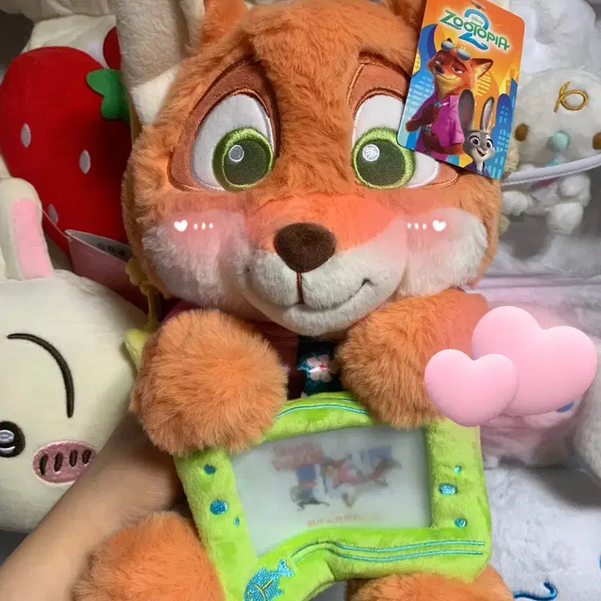 [BUNJANG] Disney Zootopia Nick Wilde Plush Photocard Holder / 디즈니 주토피아 닉 와일드 포카홀더 인형 (새상품/택 있음)