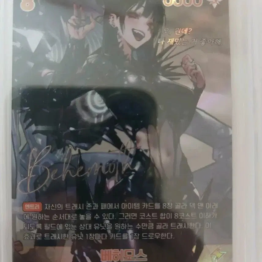 [BUNJANG] Nibel Arena Behemoth SPR Autograph Card / 니벨아레나 베히모스 SPR 싸인카드