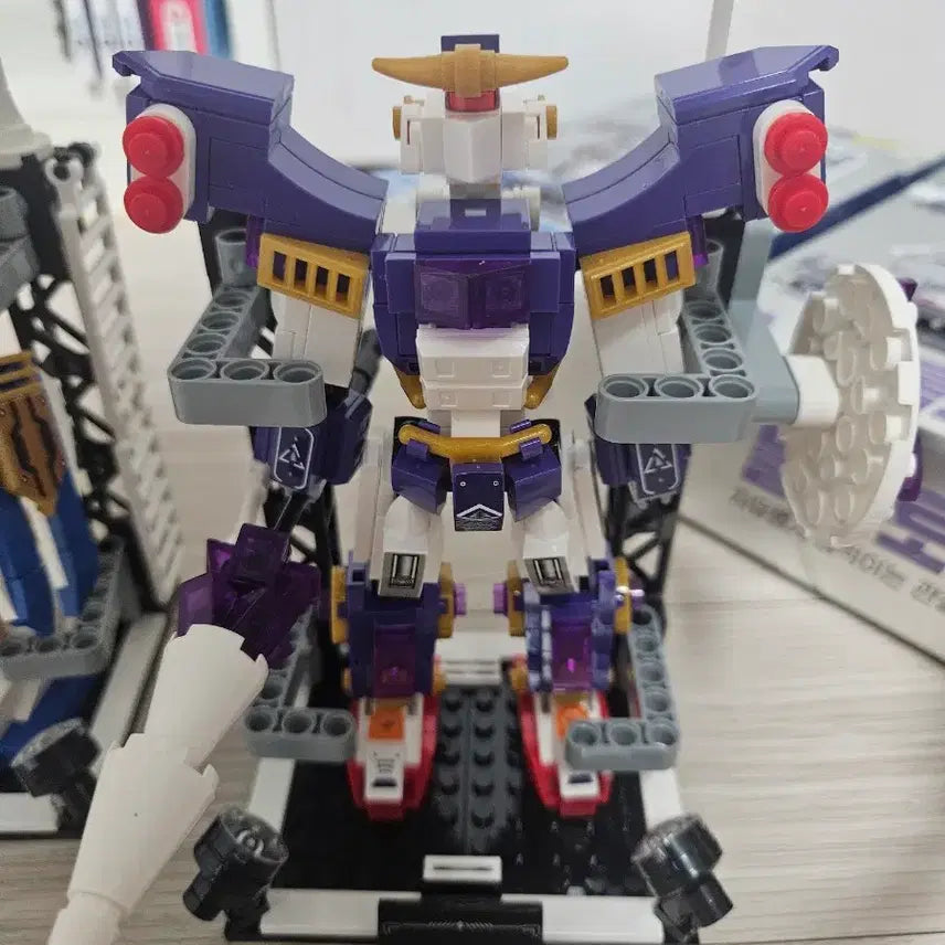 [BUNJANG] Daiso Building Blocks Robot Bundle Set (4 Types) / 다이소 조립블럭 로봇 4종일괄