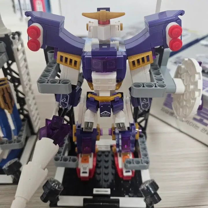 [BUNJANG] Daiso Building Blocks Robot Bundle Set (4 Types) / 다이소 조립블럭 로봇 4종일괄