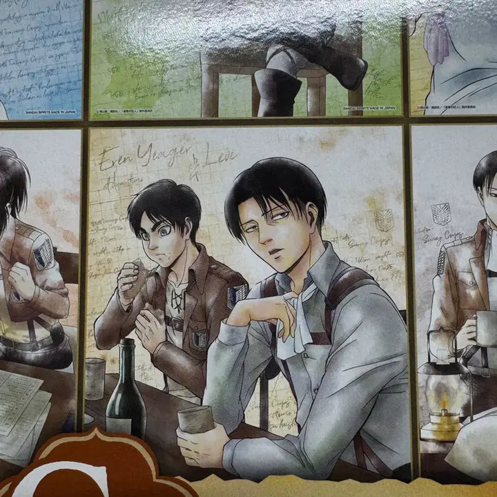 [BUNJANG] Attack on Titan Ichiban Kuji C Prize Shikishi Set (Eren, Mikasa, Levi) / 세트)진격의 거인 제일복권 C상 색지 에렌 미카사 리바이